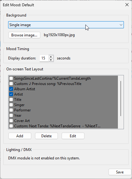 Mood editor
